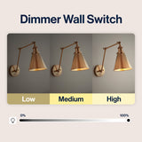 Rover 7" Adjustable Arm Metal LED Wall Sconce