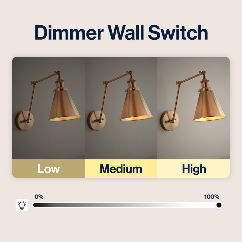 Rover 7" Adjustable Arm Metal LED Wall Sconce