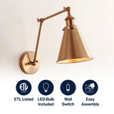 Rover 7" Adjustable Arm Metal LED Wall Sconce