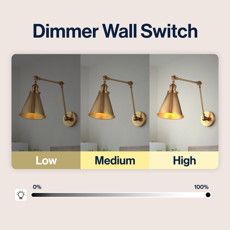 Rover 7" Adjustable Arm Metal LED Wall Sconce