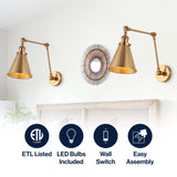 Rover 7" Adjustable Arm Metal LED Wall Sconce