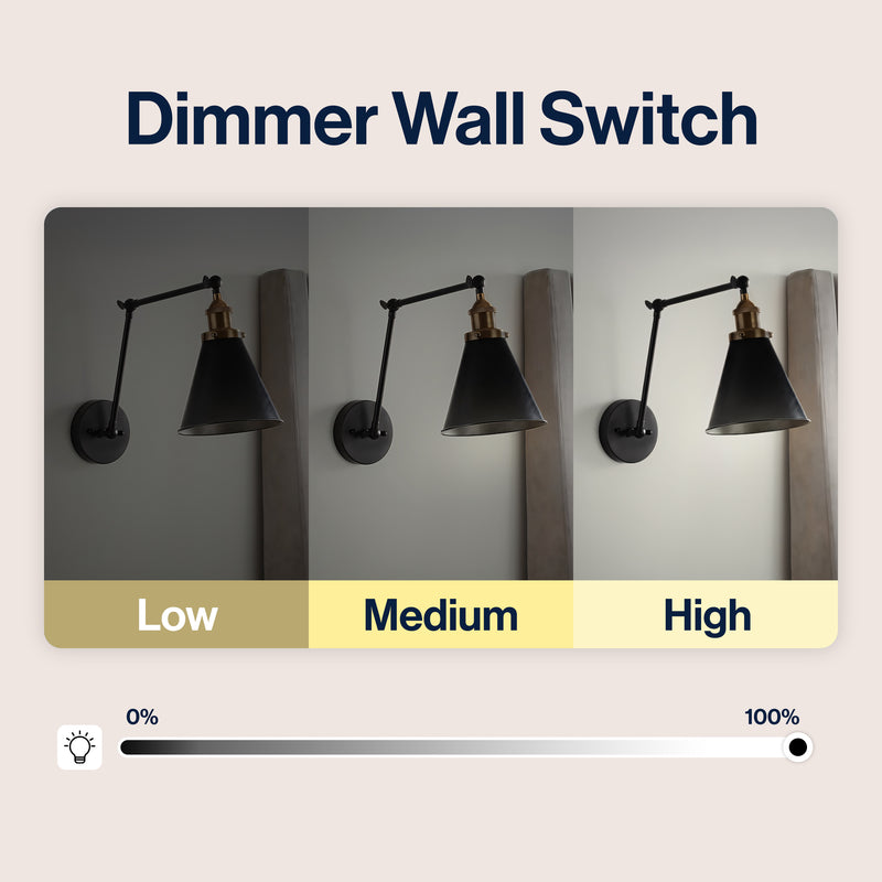 Rover 7" Adjustable Arm Metal LED Wall Sconce