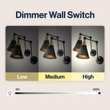 Rover 7" Adjustable Arm Metal LED Wall Sconce