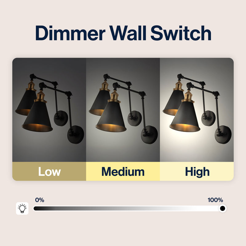 Rover 7" Adjustable Arm Metal LED Wall Sconce