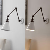 Rover 7" Adjustable Arm Metal LED Wall Sconce