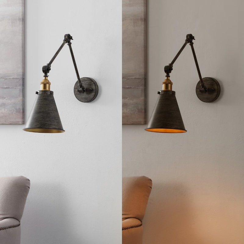 Rover 7" Adjustable Arm Metal LED Wall Sconce