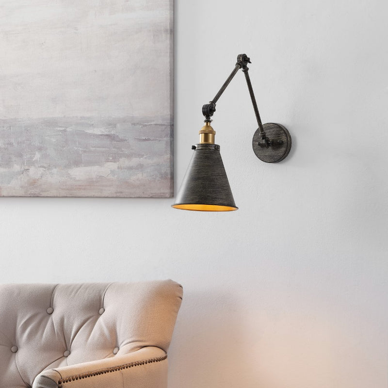 Rover 7" Adjustable Arm Metal LED Wall Sconce