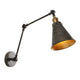 Rustic Dark Gray/Brass Gold