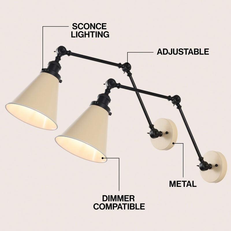 Rover 7" Adjustable Arm Metal LED Wall Sconce