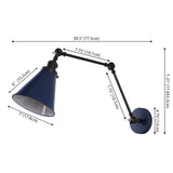 Rover 7" Adjustable Arm Metal LED Wall Sconce