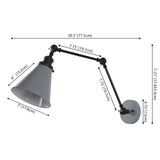 Rover 7" Adjustable Arm Metal LED Wall Sconce