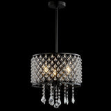 Gigi Metal/Crystal Adjustable LED Drop Chandelier - JONATHAN Y