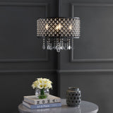 Gigi Metal/Crystal Adjustable LED Drop Chandelier - JONATHAN Y
