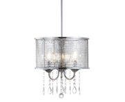 Avah Metal/Crystal Adjustable LED Drop Chandelier