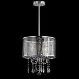 Avah Metal/Crystal Adjustable LED Drop Chandelier - JONATHAN Y