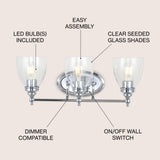 Marais Metal/Glass LED Vanity