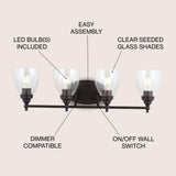 Marais Metal/Glass LED Vanity