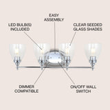 Marais Metal/Glass LED Vanity
