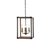 Magnolia Adjustable Iron Rustic Farmhouse LED Pendant - JONATHAN Y