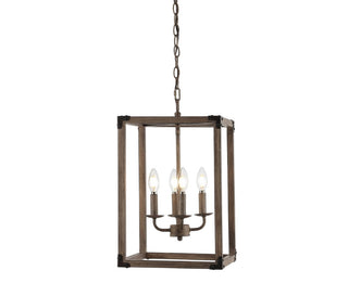 Magnolia Adjustable Iron Rustic Farmhouse LED Pendant - JONATHAN Y