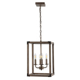 Magnolia Adjustable Iron Rustic Farmhouse LED Pendant - JONATHAN Y