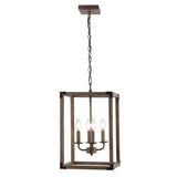 Magnolia Adjustable Iron Rustic Farmhouse LED Pendant - JONATHAN Y