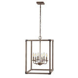Magnolia Adjustable Iron Rustic Farmhouse LED Pendant - JONATHAN Y