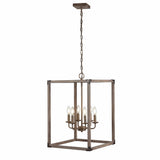 Magnolia Adjustable Iron Rustic Farmhouse LED Pendant - JONATHAN Y