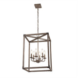 Magnolia Adjustable Iron Rustic Farmhouse LED Pendant - JONATHAN Y