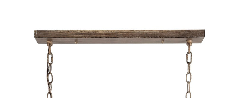 Magnolia 8.13" Adjustable Iron Rustic Farmhouse LED Pendant - JONATHAN Y