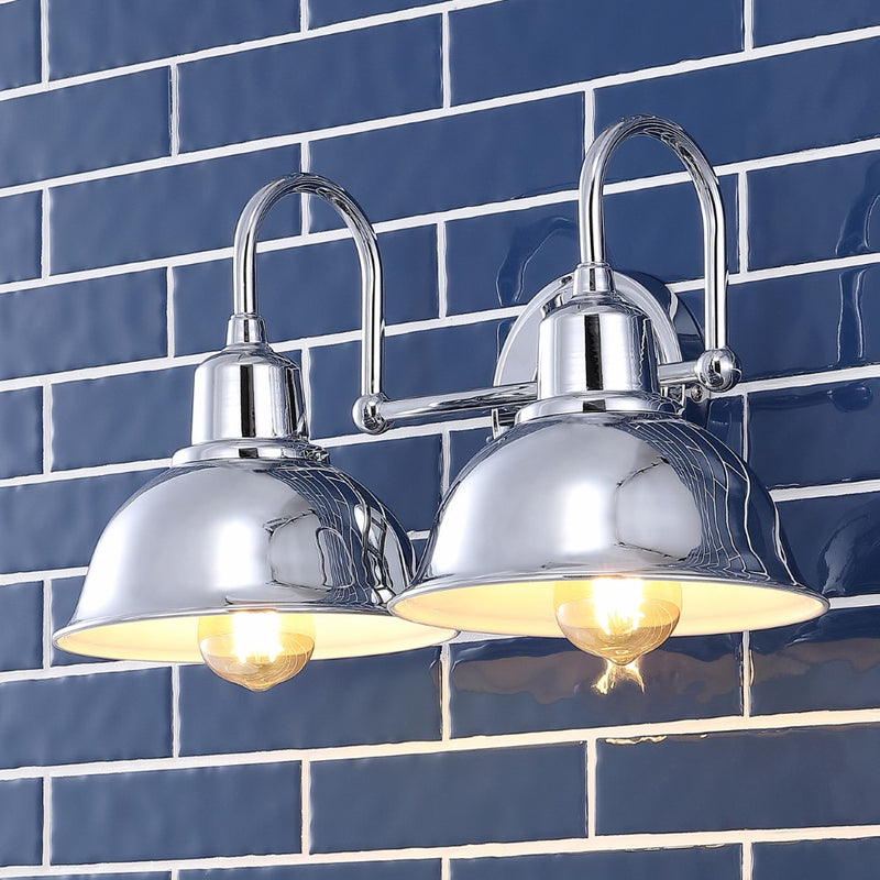 Frisco Farmhouse Industrial Iron LED Vanity - JONATHAN Y