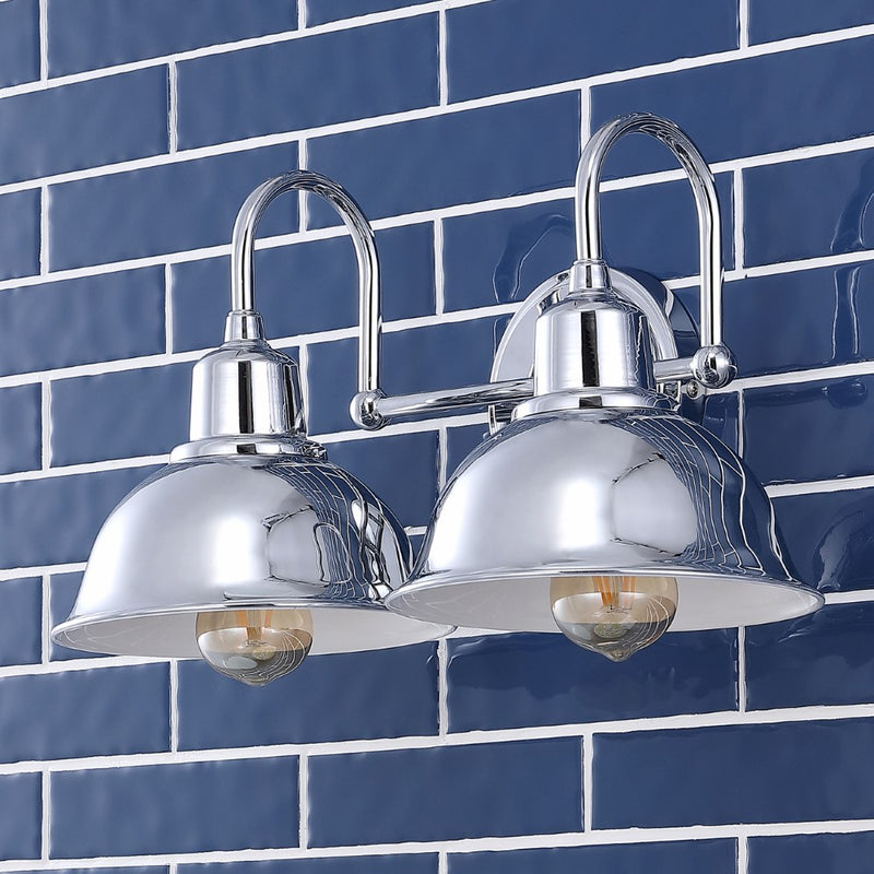 Frisco Farmhouse Industrial Iron LED Vanity - JONATHAN Y