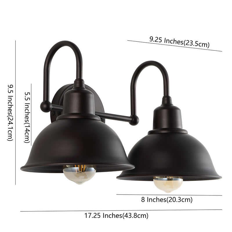 Frisco Farmhouse Industrial Iron LED Vanity