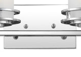 Fairfax Metal/Frosted Glass Contemporary Glam LED Vanity Light - JONATHAN Y