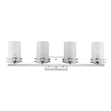 Fairfax Metal/Frosted Glass Contemporary Glam LED Vanity Light - JONATHAN Y