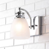 Beverly Metal/Glass Contemporary Modern LED Vanity Light - JONATHAN Y