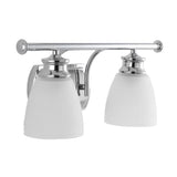 Beverly Metal/Glass Contemporary Modern LED Vanity Light - JONATHAN Y