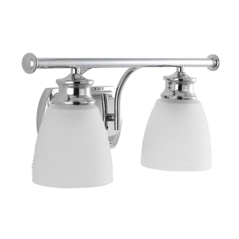 Beverly Metal/Glass Contemporary Modern LED Vanity Light - JONATHAN Y