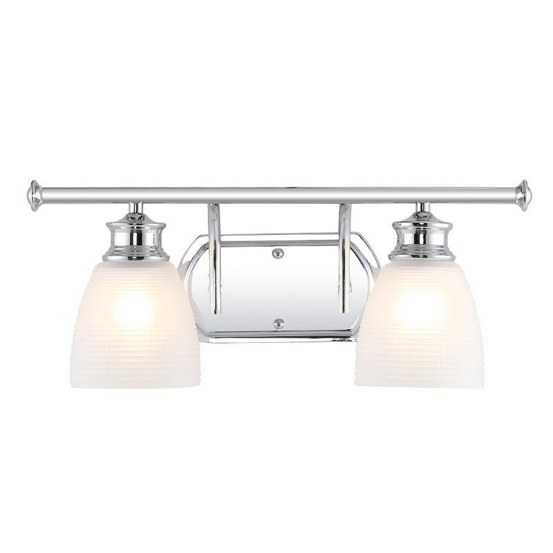 Beverly Metal/Glass Contemporary Modern LED Vanity Light - JONATHAN Y