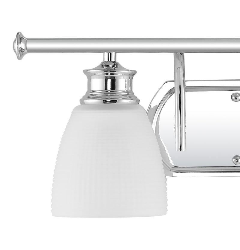 Beverly Metal/Glass Contemporary Modern LED Vanity Light - JONATHAN Y