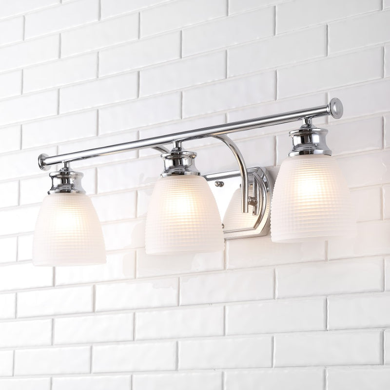 Beverly Metal/Glass Contemporary Modern LED Vanity Light - JONATHAN Y