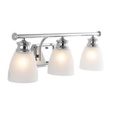 Beverly Metal/Glass Contemporary Modern LED Vanity Light - JONATHAN Y