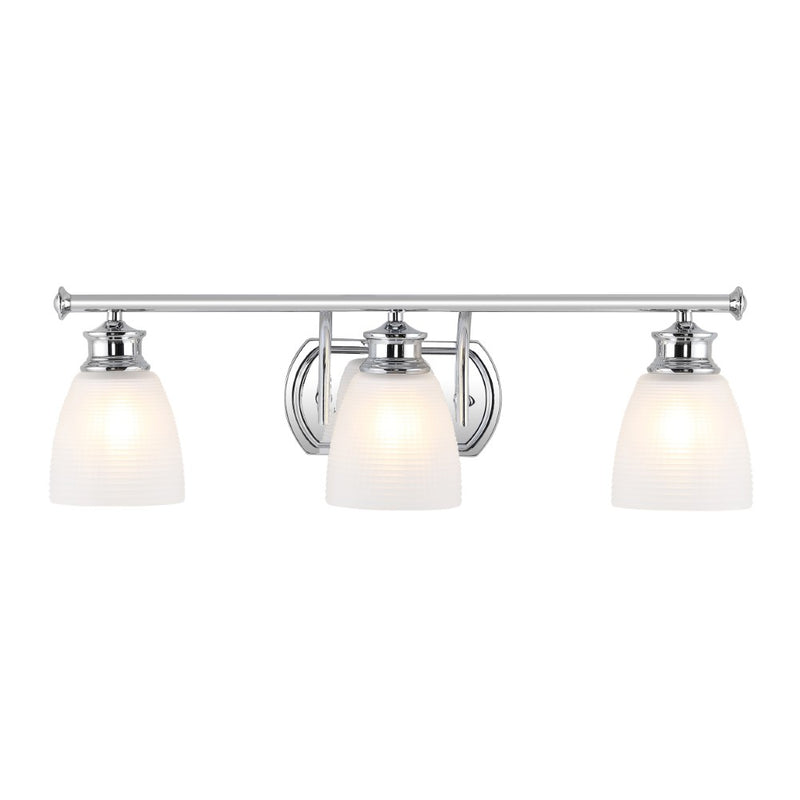 Beverly Metal/Glass Contemporary Modern LED Vanity Light - JONATHAN Y