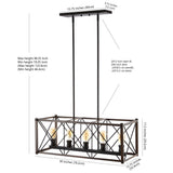 Ferme 16" Adjustable Iron Rustic Farmhouse LED Pendant - JONATHAN Y