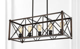 Ferme 16" Adjustable Iron Rustic Farmhouse LED Pendant - JONATHAN Y