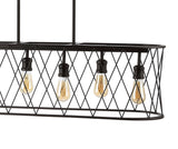 Marion 37.75" Adjustable Iron Farmhouse Rustic LED Dimmable Pendant - JONATHAN Y