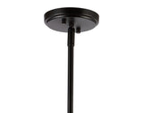 Dante Modern Iron Adjustable Wagon Wheel LED Chandelier with Downlight - JONATHAN Y