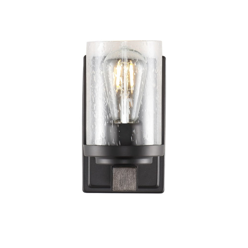 Bungalow Iron/Seeded Glass Rustic Farmhouse LED Vanity Light