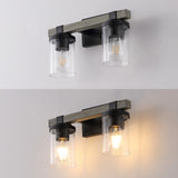 Bungalow Iron/Seeded Glass Rustic Farmhouse LED Vanity Light