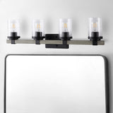 Bungalow Iron/Seeded Glass Rustic Farmhouse LED Vanity Light